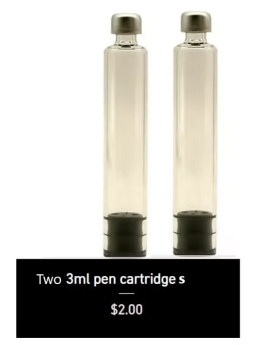 Two 3ml pen cartridges
