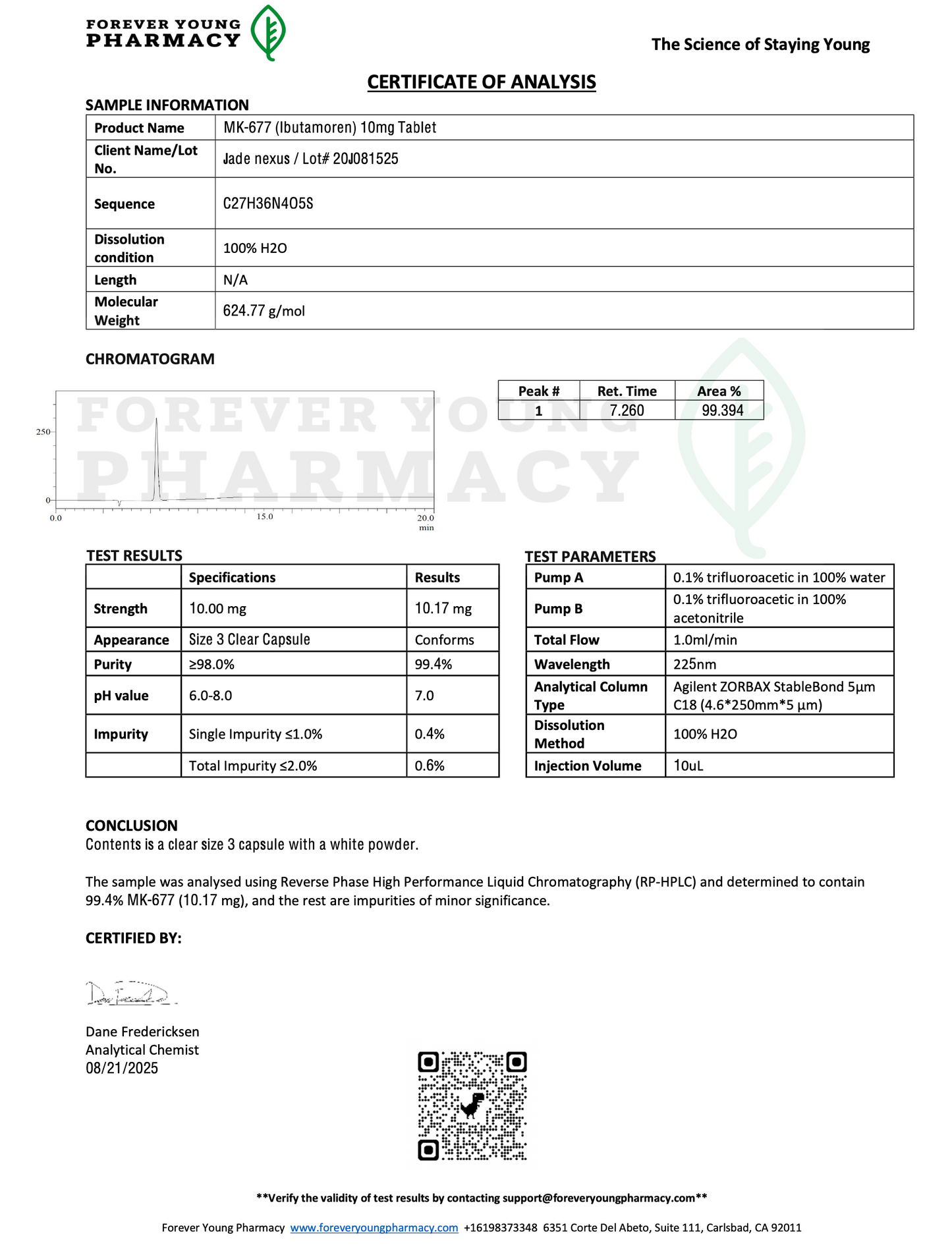 MK 677/ Ibutamoren Tablets (60 Count)