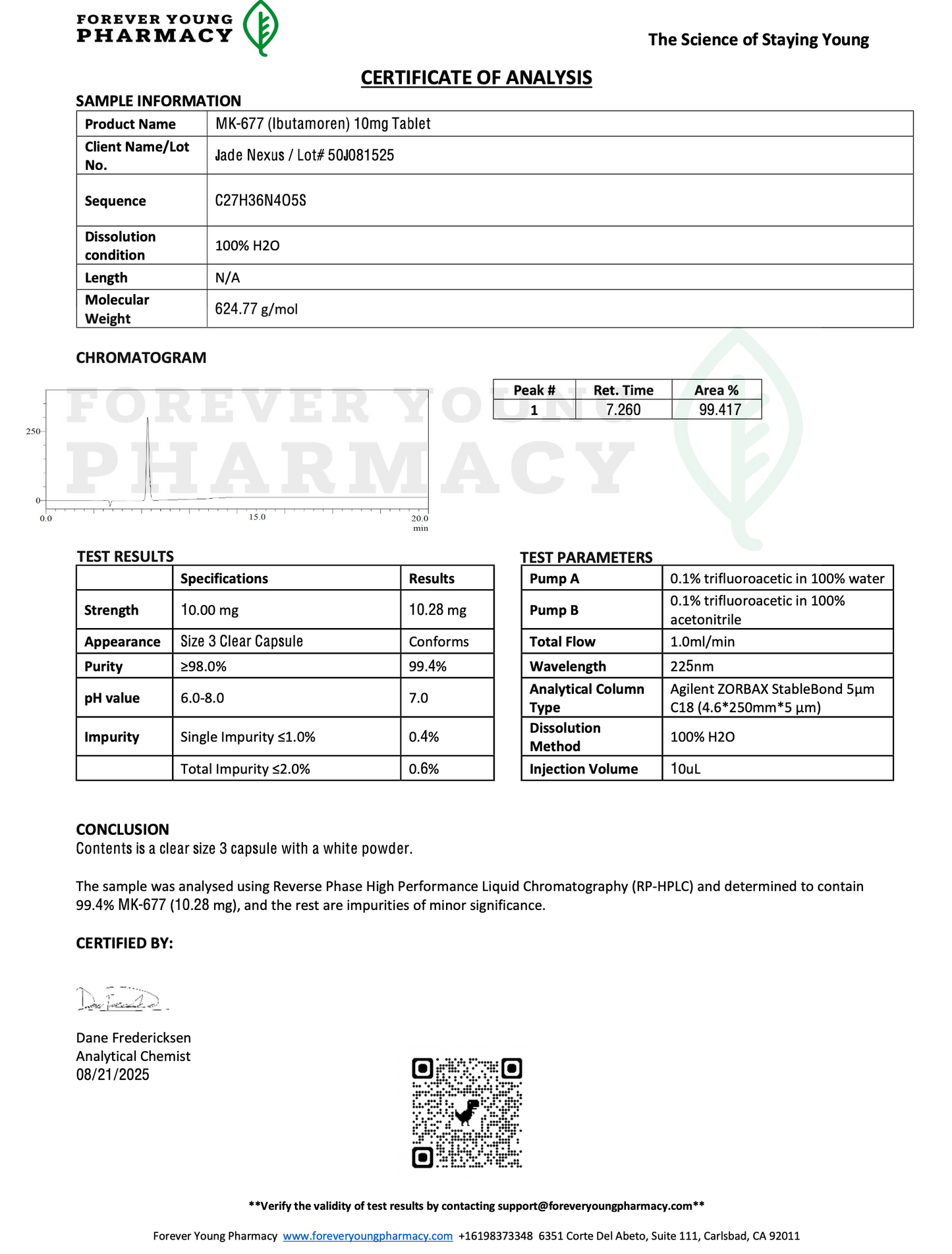 MK 677/ Ibutamoren Tablets (60 Count)